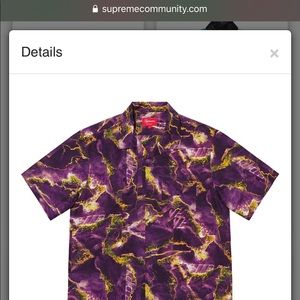 Supreme Marble Silk Ss Shirt 